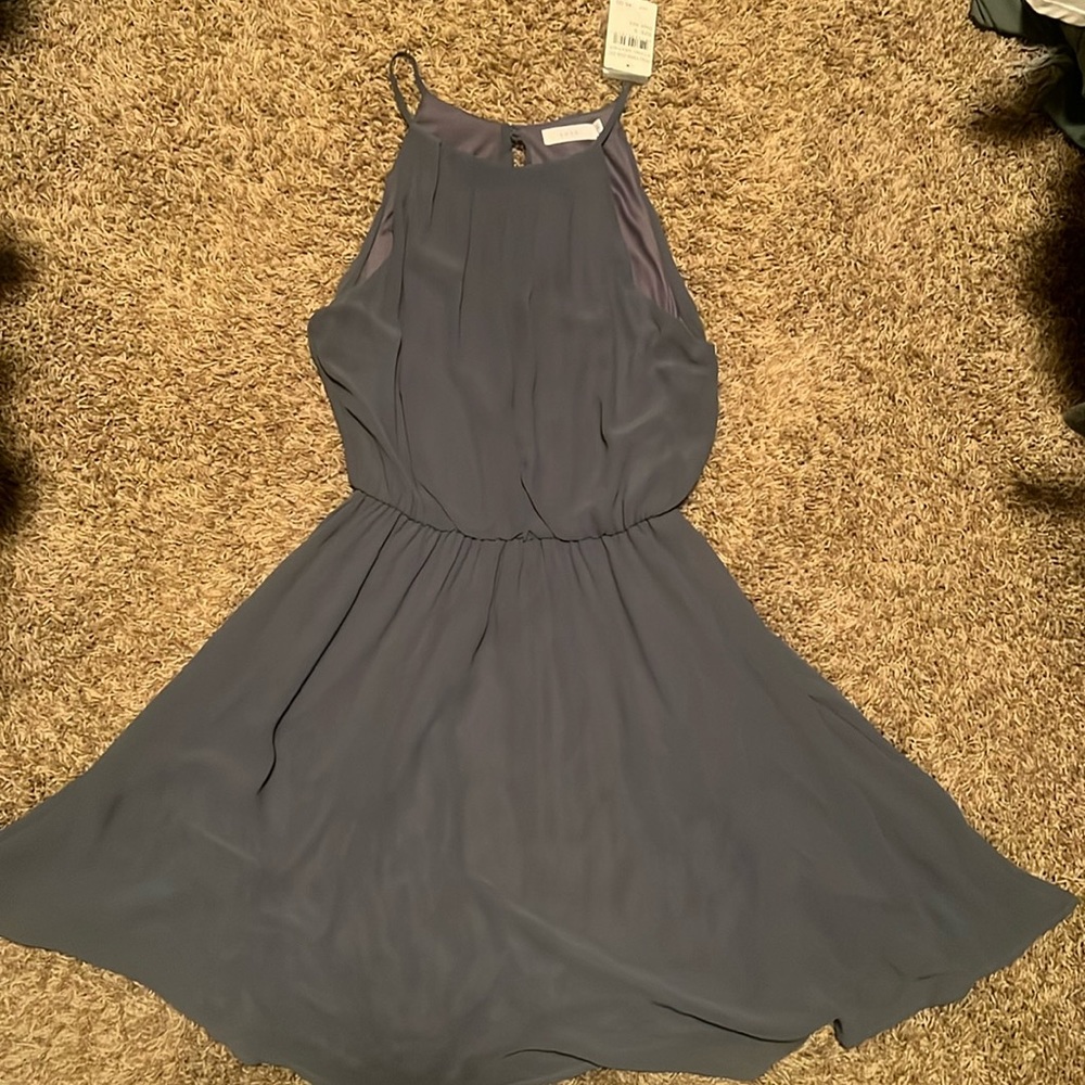 Lush gray mini dress